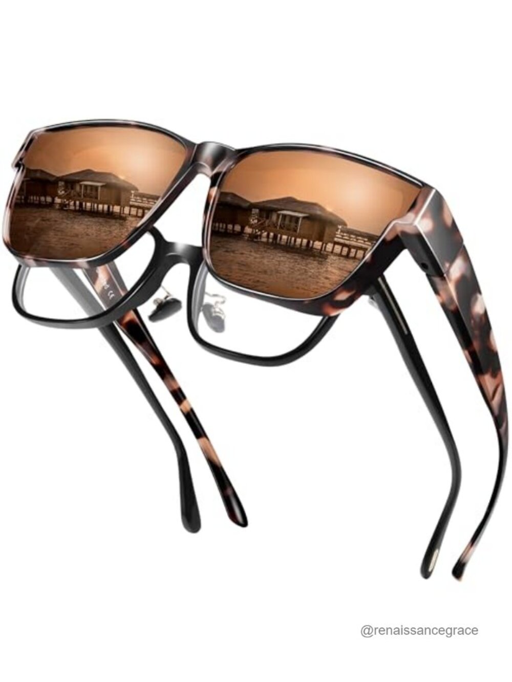 Polarized Fit-Over Sunglasses UV400 TR90 Frame Unisex